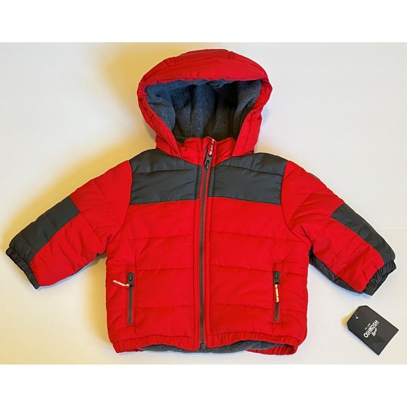 OshKosh B’gosh Other - NEW‎ - OSHKOSH B'GOSH - Red Lined Coat Jacket - Baby 12 Months
